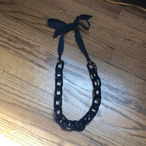 J Crew navy loop necklace